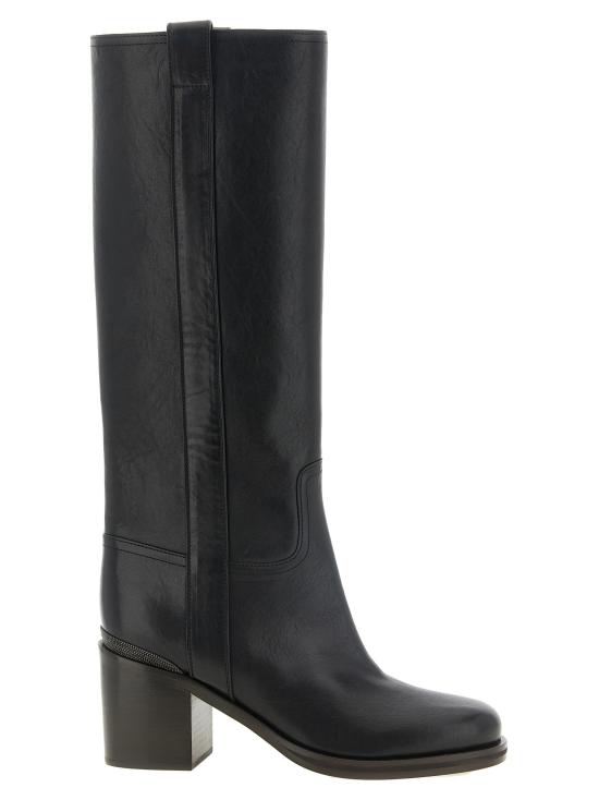 26FW 브루넬로 쿠치넬리 부츠 MZSLC3359PC101 Black