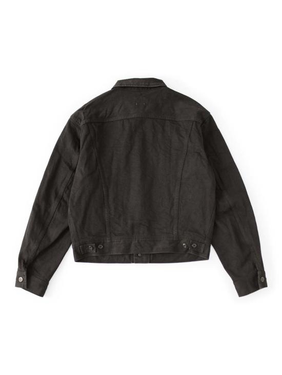  캐피탈 데님 자켓 Kapital 14oz 블랙 X 블랙 데님 웨스턴 레귤러 재킷 - KAPITAL