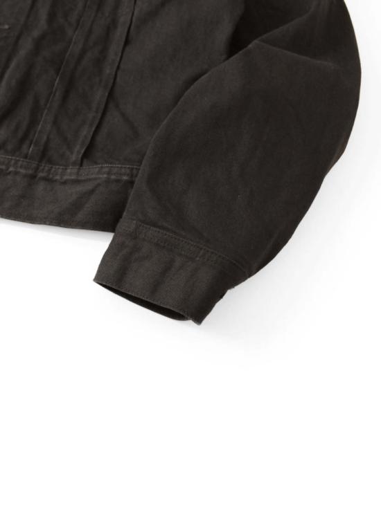  캐피탈 데님 자켓 Kapital 14oz 블랙 X 블랙 데님 웨스턴 레귤러 재킷 - KAPITAL