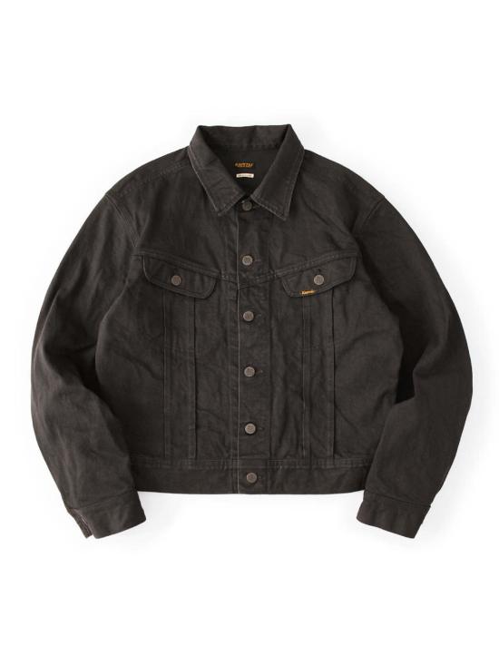  캐피탈 데님 자켓 Kapital 14oz 블랙 X 블랙 데님 웨스턴 레귤러 재킷