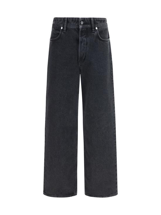 26FW 스톤 아일랜드 인디고 데님 린스드 루즈핏 파이브 포켓 진 L2S14J100006S0J32 VJ902 BLACK