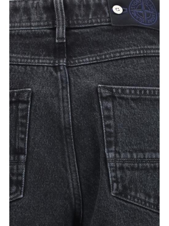 26FW 스톤 아일랜드 인디고 데님 린스드 루즈핏 파이브 포켓 진 L2S14J100006S0J32 VJ902 BLACK - STONE ISLAND