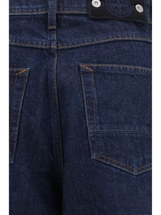 26FW 스톤 아일랜드 인디고 데님 린스드 루즈핏 파이브 포켓 진 L2S14J100006S00J7 VJ201 BLUE - STONE ISLAND
