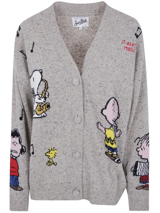 26FW 세인트바쓰 가디건 SASI002 03859M 11 EMB PENAUTS MUSIC LOVER