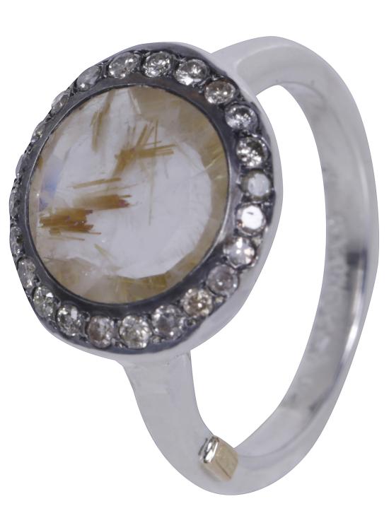 26FW 로사 마리아 쥬얼리 반지 RG081287 SILVER ICY WHITE GOLDEN