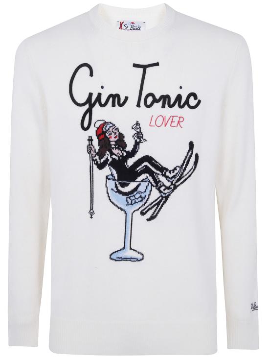 26FW 세인트바쓰 긴팔 티셔츠 HER0001 00508M 10 EMB GIN GIRL GLASS