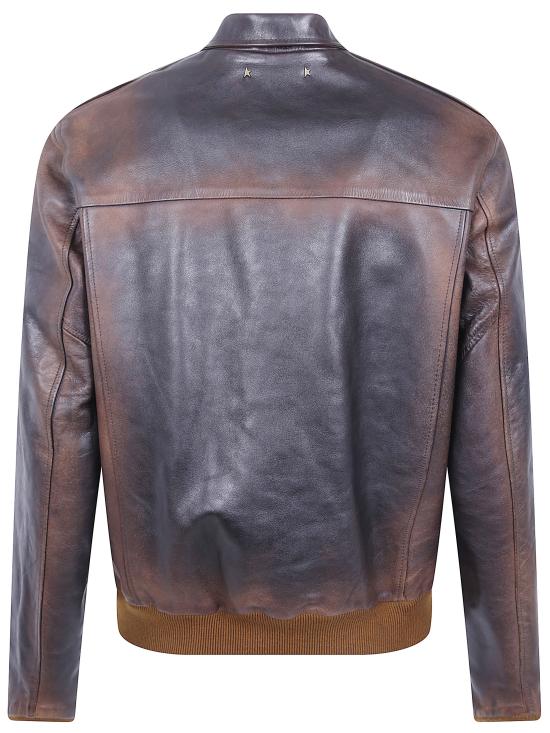 26FW 골든구스 가죽 자켓 GMP02502 P002288 55381 55381 DARK BROWN - GOLDEN GOOSE