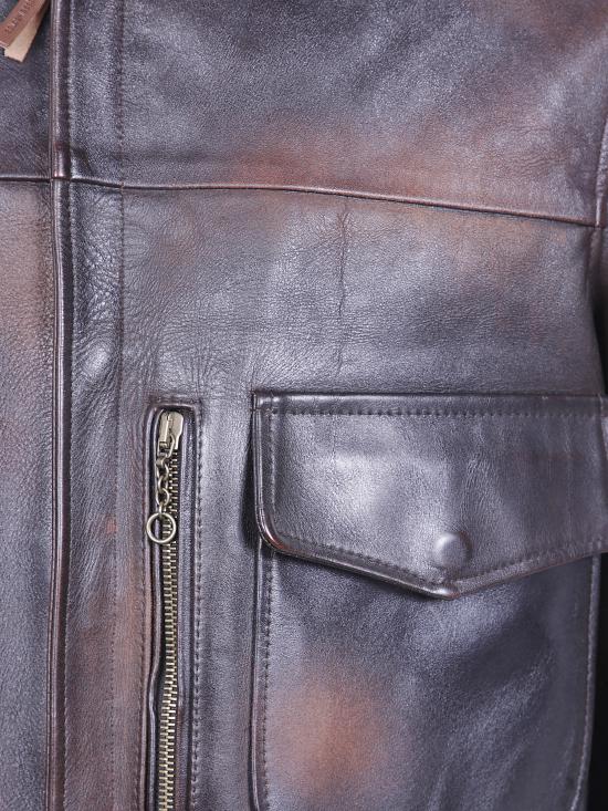 26FW 골든구스 가죽 자켓 GMP02502 P002288 55381 55381 DARK BROWN - GOLDEN GOOSE