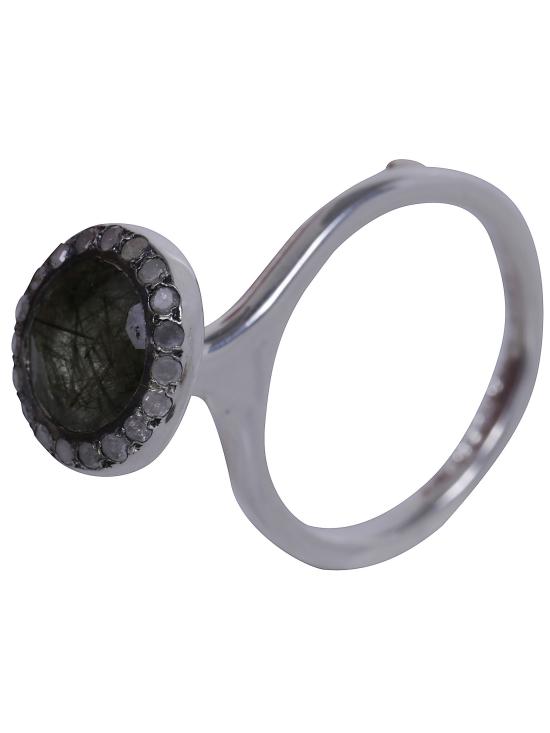 26FW 로사 마리아 쥬얼리 반지 RG021443 SILVER GREEN