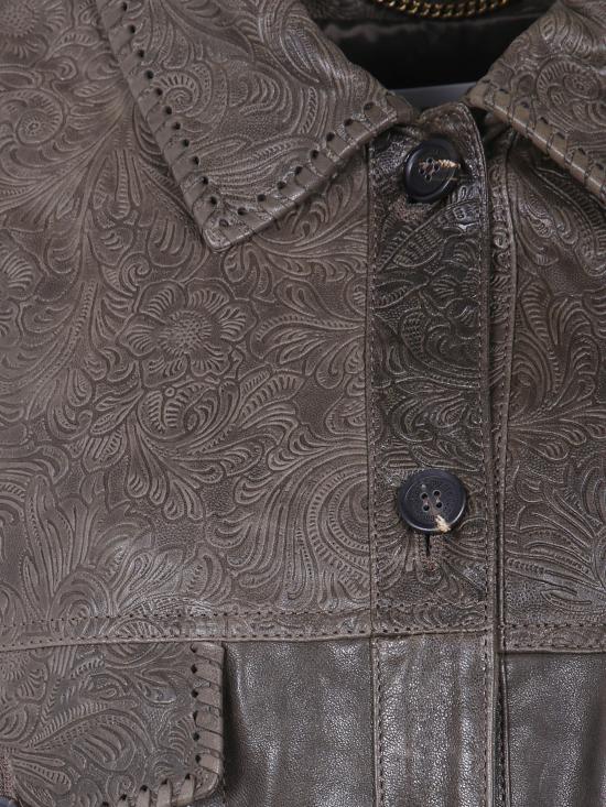 26FW 골든구스 가죽 자켓 GWP02789 P002667 36110 36110 MUD GREEN - GOLDEN GOOSE