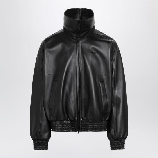 26FW 발렌시아가 가죽 자켓 A009GETVS05 Black