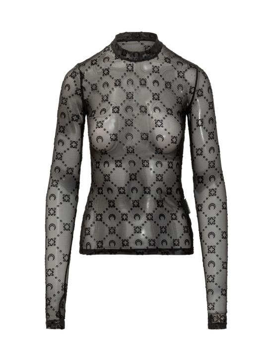 26FW 마린세르 반팔 티셔츠 WTO388ACJER0005 BK99 BLACK