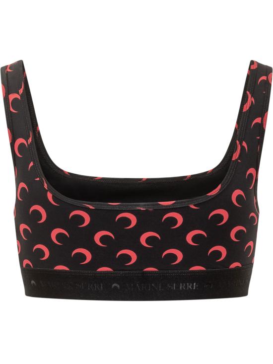 26FW 마린세르 올오버 문 프린트 브라탑 WUW055BCJER0001 BK97 BLACK RED - MARINE SERRE