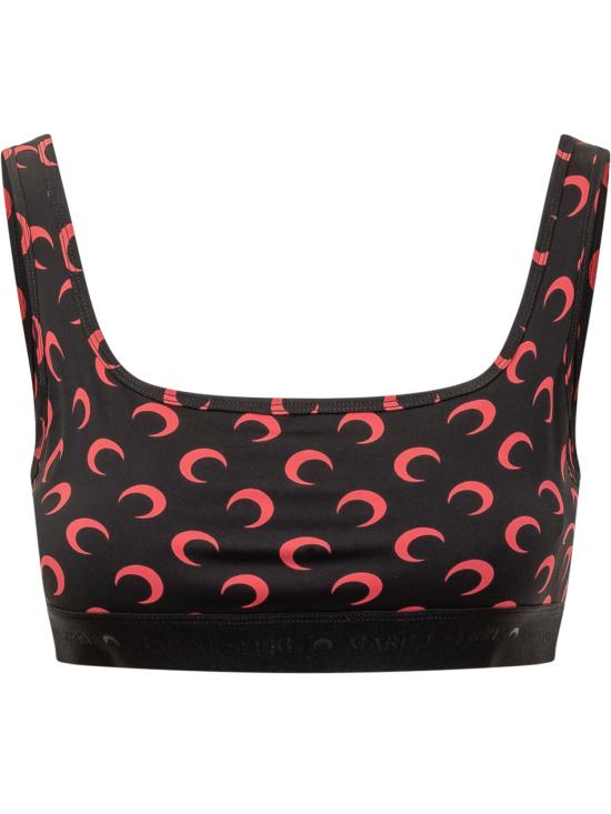 26FW 마린세르 올오버 문 프린트 브라탑 WUW055BCJER0001 BK97 BLACK RED