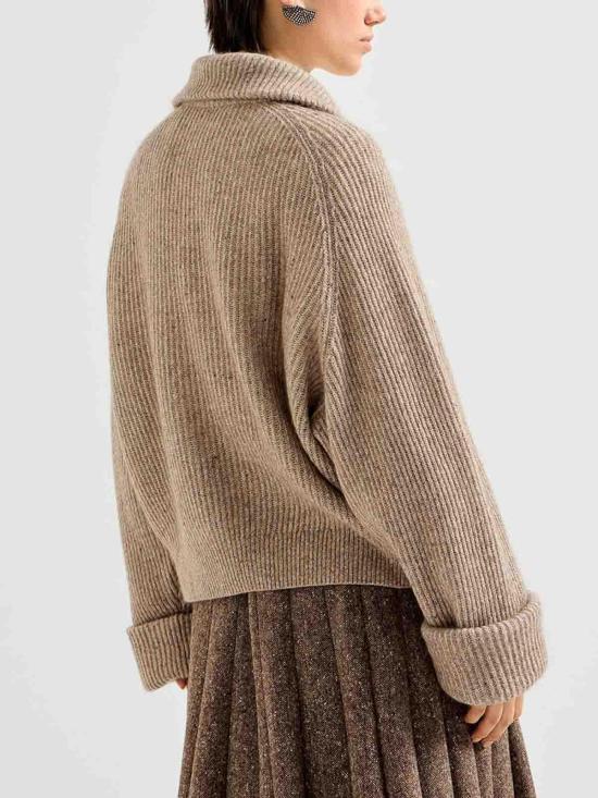 26FW 브루넬로 쿠치넬리 가디건 MTX755606C9928 BROWN - BRUNELLO CUCINELLI