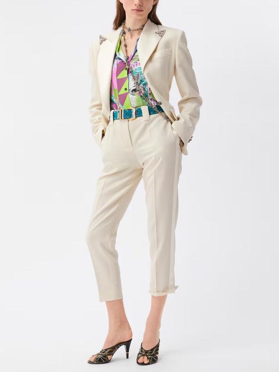26FW 베르사체 팬츠 10269311A183051W740 WHITE - VERSACE
