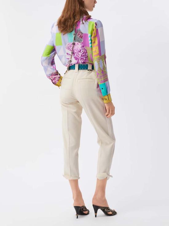 26FW 베르사체 팬츠 10269311A183051W740 WHITE - VERSACE