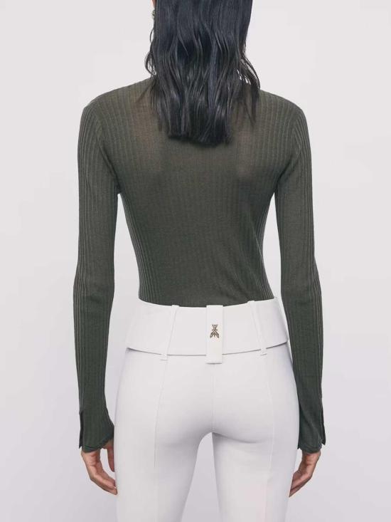 26FW 파트리지아페페 탑 8K0420K034G639 GREEN - PATRIZIA PEPE