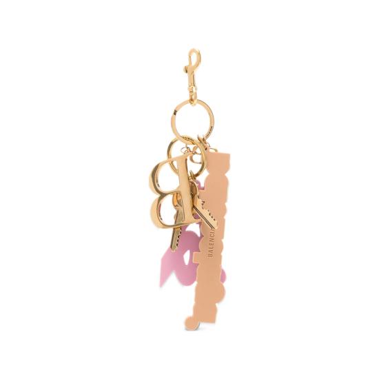26FW 발렌시아가 키링 A007P4 2ACU3 8054 GOLD PINK - BALENCIAGA