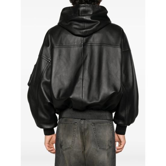 26FW 발렌시아가 가죽 자켓 A009GC TVS05 1000 BLACK - BALENCIAGA