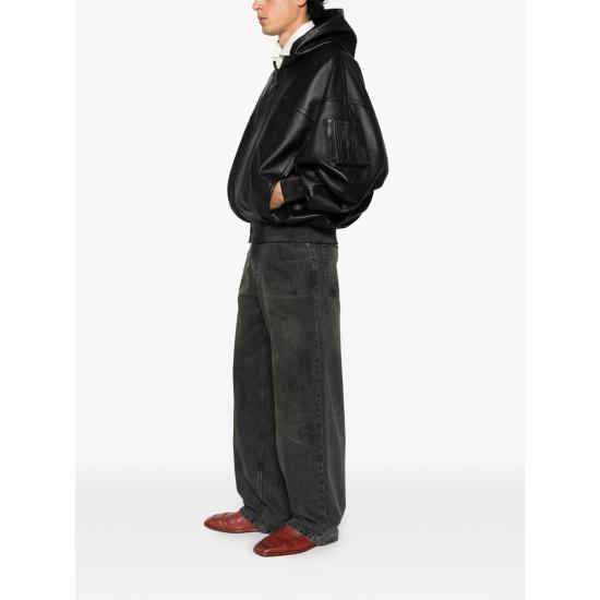 26FW 발렌시아가 가죽 자켓 A009GC TVS05 1000 BLACK - BALENCIAGA