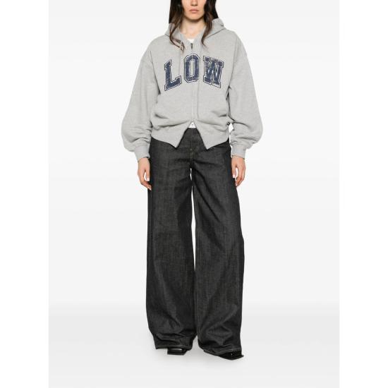 26FW 로우클래식 후드 티셔츠 LC267TS12MG MELGR GREY - LOW CLASSIC