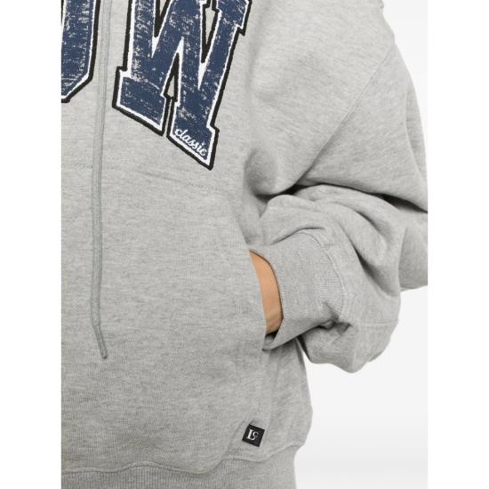 26FW 로우클래식 후드 티셔츠 LC267TS12MG MELGR GREY - LOW CLASSIC