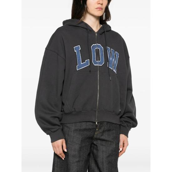 26FW 로우클래식 후드 티셔츠 LC267TS12CC CHARC GREY - LOW CLASSIC