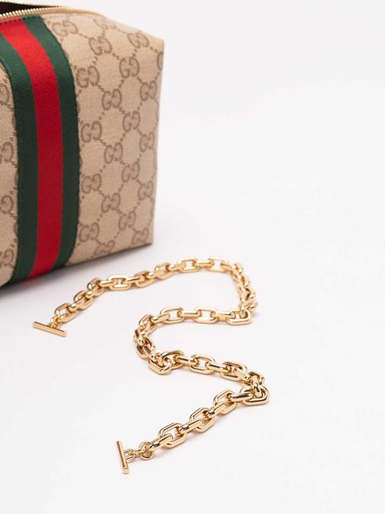 26FW 구찌 웹 미니 캔버스 카메라백 A006XFFAF8R8547 GOLD - GUCCI