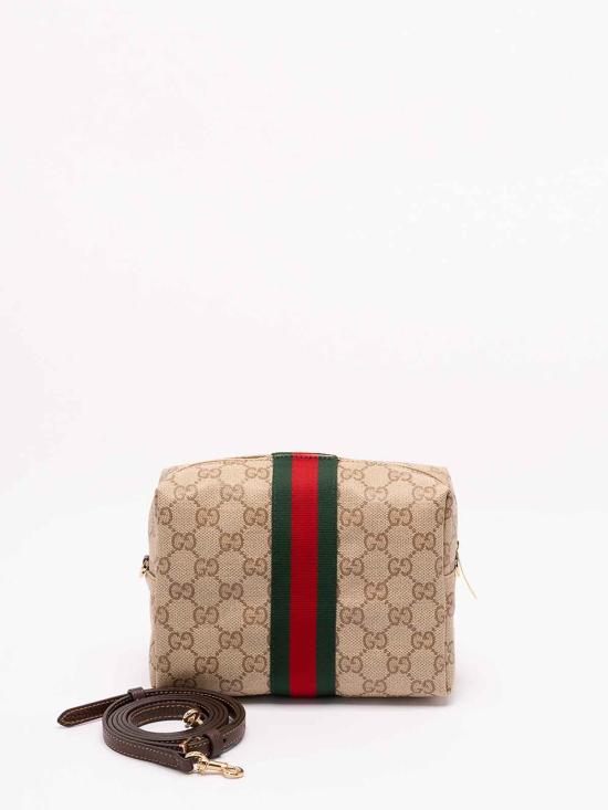 26FW 구찌 웹 미니 캔버스 카메라백 A006XFFAF8R8547 GOLD - GUCCI