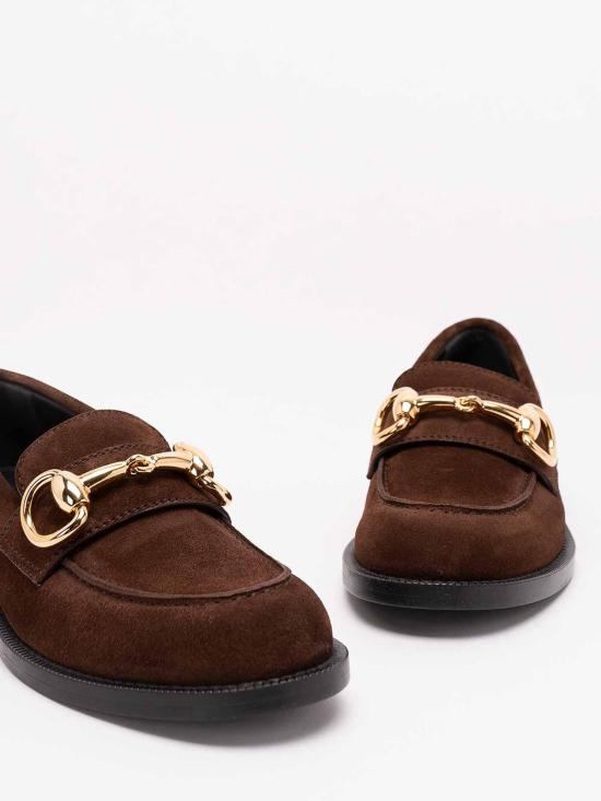 26FW 구찌 부르바르 스웨이드 로퍼 876289AADUN2714 BROWN - GUCCI