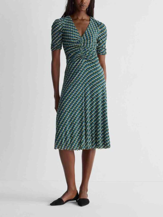 26FW 다이앤 본 퍼스텐버그 미디 스커트 D886ASPPTOMESHSPPTO BLACK - DIANE VON FURSTENBERG