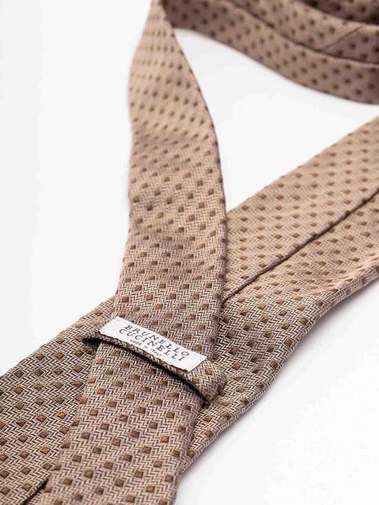 26FW 브루넬로 쿠치넬리 넥타이 MI8990018C9843 BROWN - BRUNELLO CUCINELLI