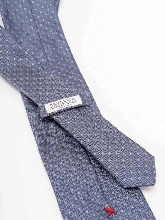 26FW 브루넬로 쿠치넬리 넥타이 MI8990018C9352 DENIM - BRUNELLO CUCINELLI