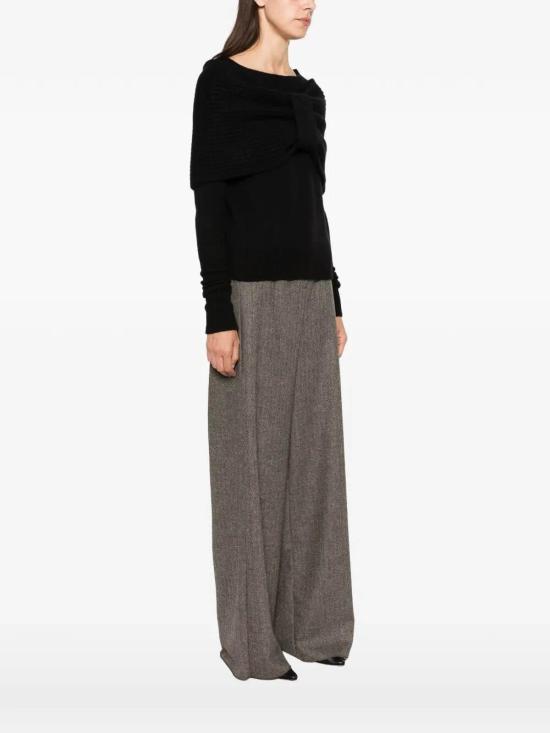 26FW 에르마노 설비노 탑 D495M711ZWL95708 BLACK - ERMANNO SCERVINO