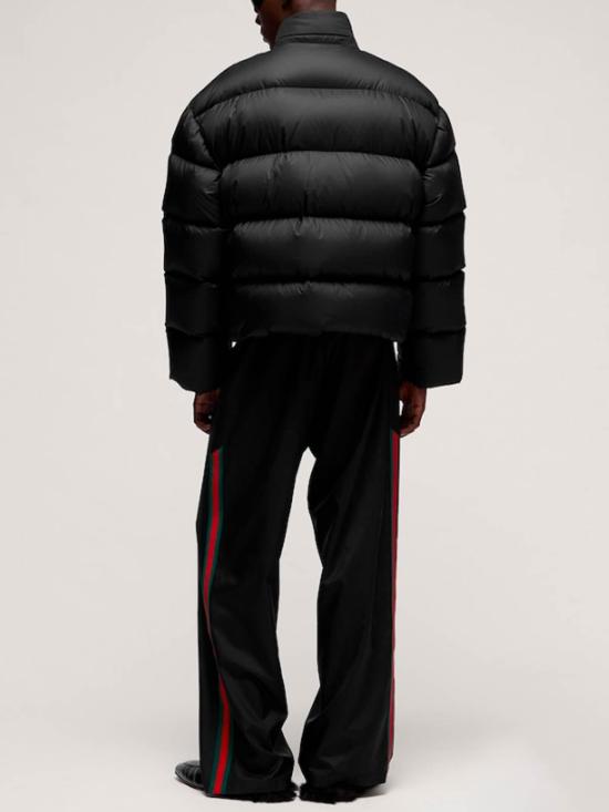 26FW 구찌 라이트웨이트 패디드 폴리에스터 집 자켓 A0090HZAVMJ1000 BLACK - GUCCI