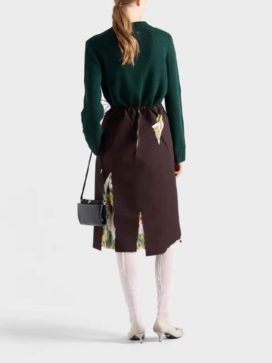 26FW 프라다 미디 스커트 P10G46639SOOOF0192 BROWN - PRADA