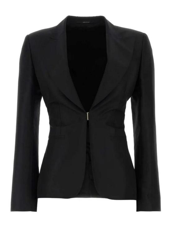 26FW 구찌 파인 실크 파이유 재킷 870960ZAU9E1000 BLACK