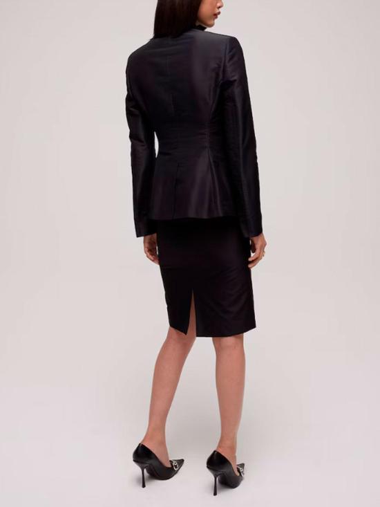 26FW 구찌 파인 실크 파이유 재킷 870960ZAU9E1000 BLACK - GUCCI