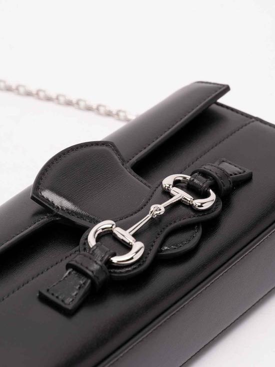 26FW 구찌 홀스빗 체인 월렛 A006YUAAGX41000 BLACK - GUCCI