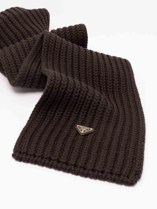 26FW 프라다 머플러/스카프 1FS1372DZLF0003 DARK BROWN - PRADA