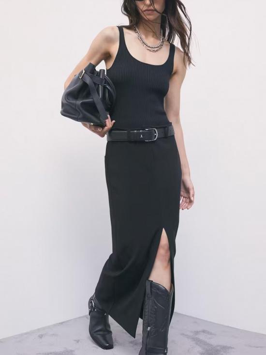 26FW 파트리지아페페 미디 스커트 8A0134C8001K103 BLACK - PATRIZIA PEPE