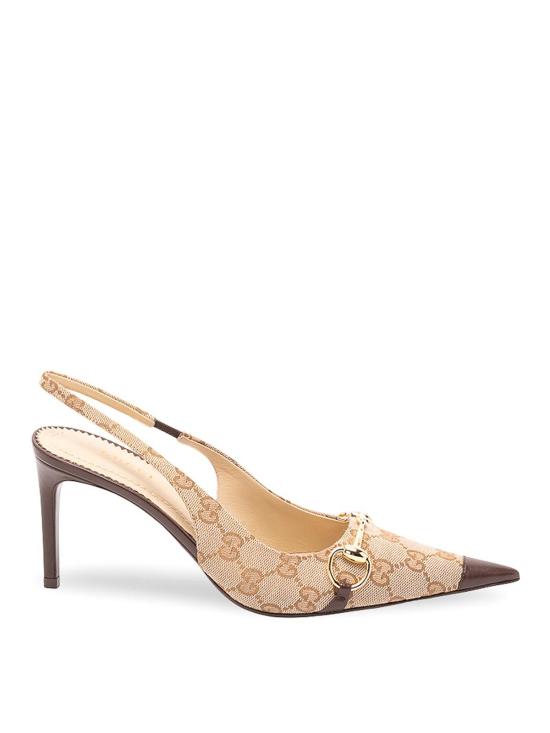 26FW 구찌 돈나 슬링백 펌프스 힐 A0068TFAGHW9650 BEIGE