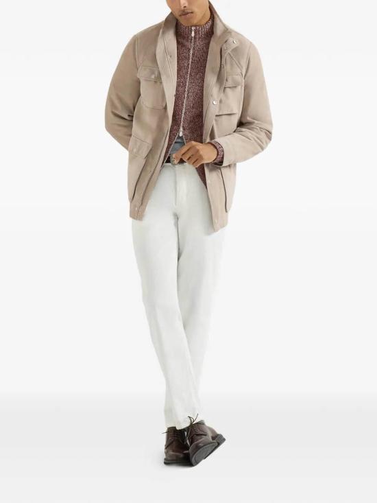 26FW 브루넬로 쿠치넬리 팬츠 M279NI1780C2200 CREAM - BRUNELLO CUCINELLI