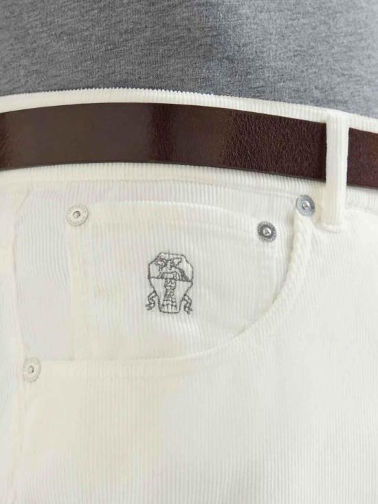 26FW 브루넬로 쿠치넬리 팬츠 M279NI1780C2200 CREAM - BRUNELLO CUCINELLI
