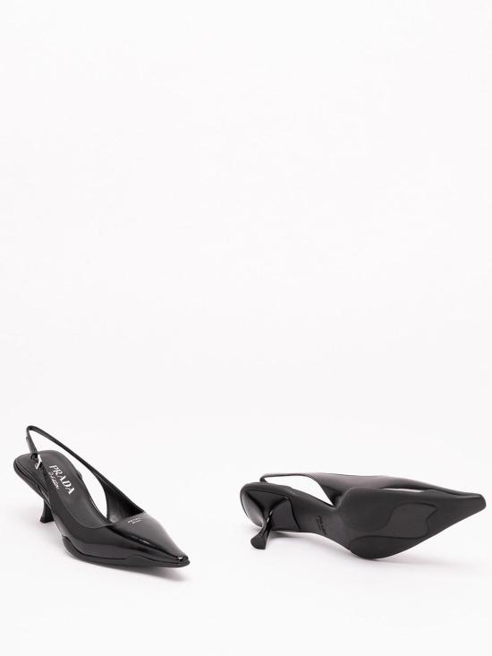 26FW 프라다 브러쉬드 레더 슬링백 펌프스 1I659O055F055F0002 BLACK - PRADA