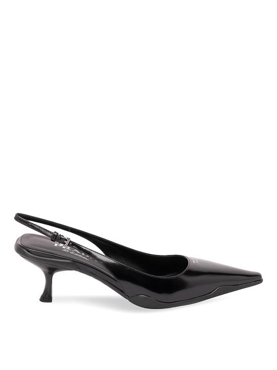 26FW 프라다 브러쉬드 레더 슬링백 펌프스 1I659O055F055F0002 BLACK
