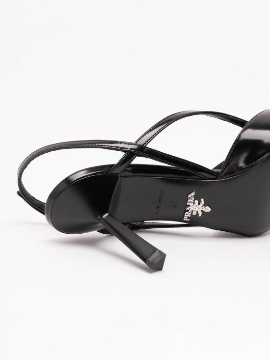 26FW 프라다 브러쉬드 레더 슬링백 펌프스 1I675O055F075F0002 BLACK - PRADA