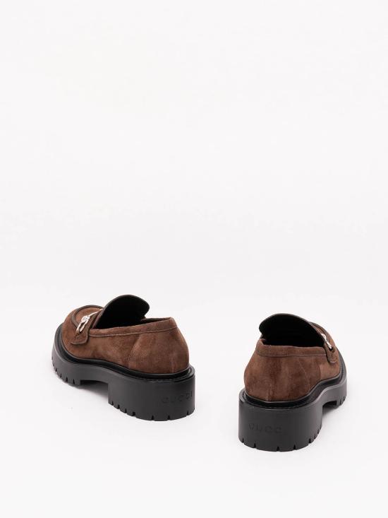 26FW 구찌 홀스빗 러그 솔 스웨이드 로퍼 A0067SAADUN2714 BROWN - GUCCI