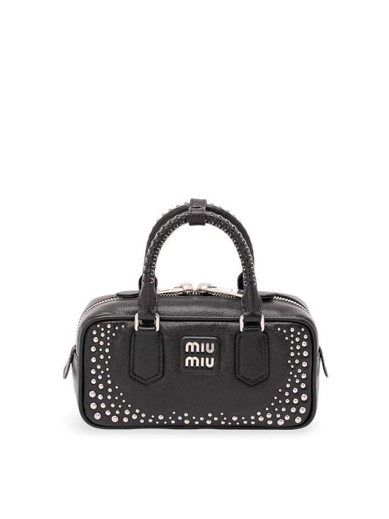 26FW 미우미우 아르카디 로고 토트백 5BB1422ZSQVOB1F0002 BLACK